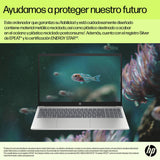 HP 15-fd2012ns - Ordenador portátil de 15.6" FHD (Intel Ultra 7-255U, 32GB RAM, 1TB SSD, Intel Iris Xe Graphics, Sin Sistema operativo) Plata y Azul - Teclado QWERTY Español