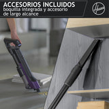 HOOVER Aspiradora Escoba sin Cable Ligera HF2, con 500 PowerTime, Que compacta el Polvo para Extender la Potencia de succión, Boquilla multisuperficie con Cepillo antienredos con Luces LED, HF2Z10H