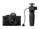 Panasonic Cámara de sistema Lumix DC-G110VEG-K (20 MP, 4K, estabilizador de imagen, táctil de 7,5 cm, objetivo de 12-32 mm, empuñadura de trípode, negra)
