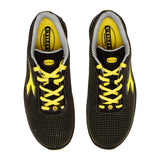 DIADORA Run Atom Low S3 SRC ESD, Zapatillas Deportivas Hombre, Black/Yellow CROMS, 41 EU