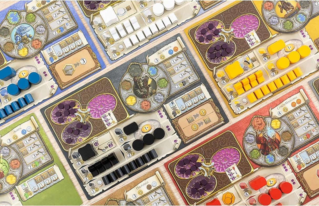 Capstone Games Terra Mystica: Big Box,Contiene: Terra Mystica: Juego Base, Expansión de Fuego y Hielo, 1-5 Jugadores, 30 Minutos por Jugador