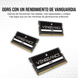 CORSAIR Vengeance SODIMM DDR5 RAM 48GB (2x24GB) 5600MHz CL48-48-48-90 1.10V Intel XMP 3.0 Memoria del Portátil – Negro (CMSX48GX5M2A5600C48)
