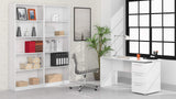 Habitdesign Mesa de Despacho 3 Cajones, Mesa Escritorio, Modelo Stylus, Acabado en Color Blanco Artik, Medidas: 138 (Ancho) x 60 cm (Fondo) x 74 (Alto)