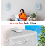 Pyle altavoces, Dobles, 6.5”, Resistentes a la intemperie, Montaje en pared o techo, Con parrilla resistente, Waterproof, Ideal para uso en patio, Piscina