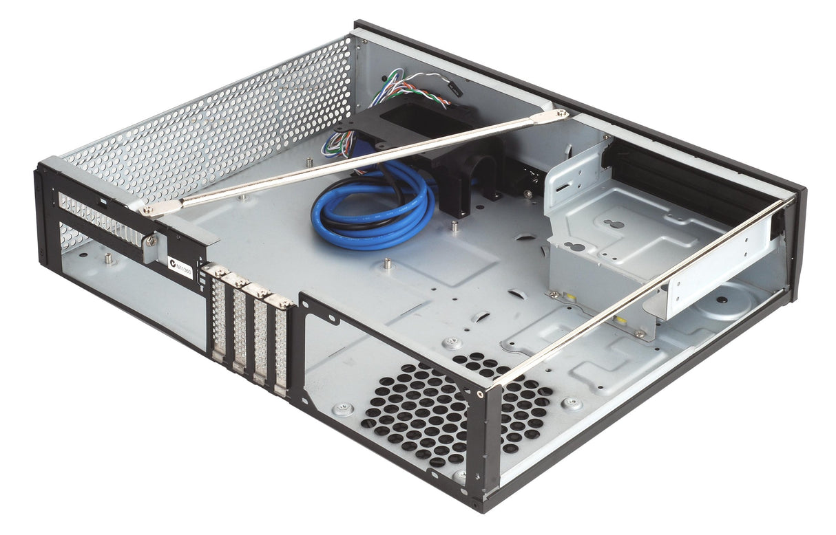 Silverstone SST-ML03B - Caja de ordenador de sobremesa (HTPC, micro-ATX, 1 x USB 3.0, interruptor de encendido/apagado integrado), negro
