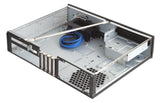 Silverstone SST-ML03B - Caja de ordenador de sobremesa (HTPC, micro-ATX, 1 x USB 3.0, interruptor de encendido/apagado integrado), negro