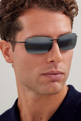 Maui Jim Lighthouse Gafas, Gloss Black, 65/13/127 Unisex Adultos