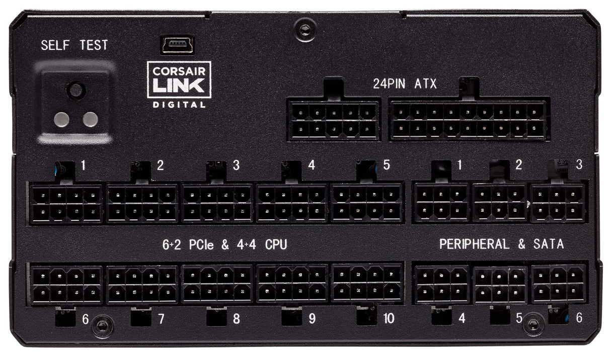 Corsair AX1600i - Fuente de Alimentación Digital Totalmente Modular (1600 W, Certificación 80 Plus Titanium) Negro