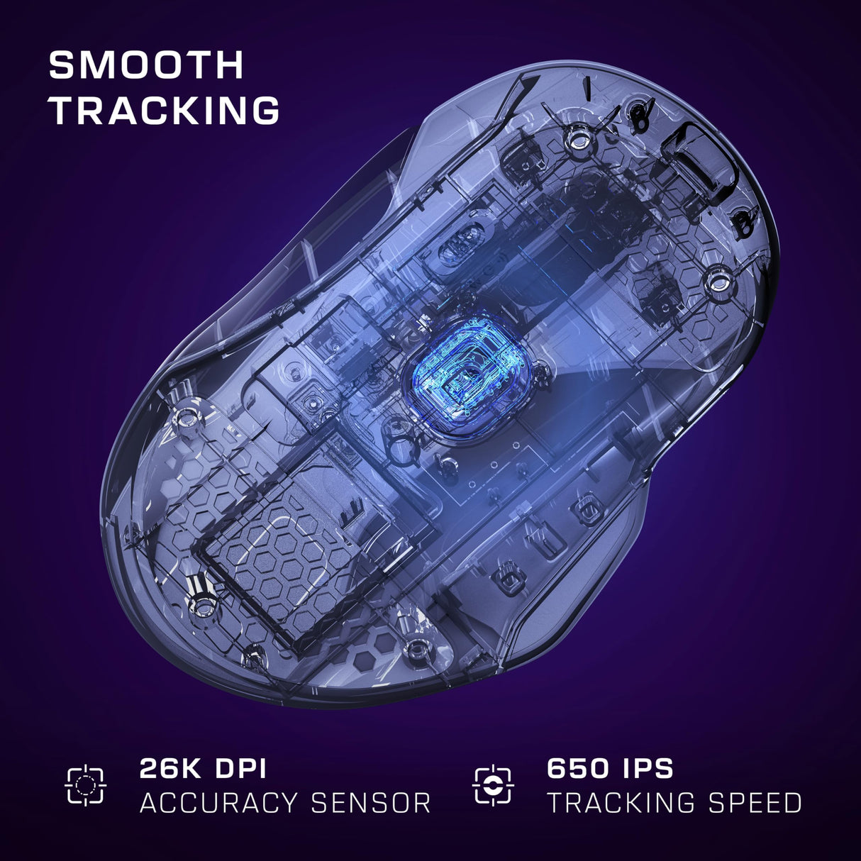 Turtle Beach Kone II Air: ratón inalámbrico ergonómico RGB para Juegos, batería de 350 Horas, Sensor óptico de 26 000 PPP interruptores ópticos de 100 Millones de clics, Blanco ártico