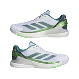 adidas Hombre Crazyquick Lightstrike Padel Shoes, Cloud White/Aurora Ivy/Lime Burst, 43 1/3 EU