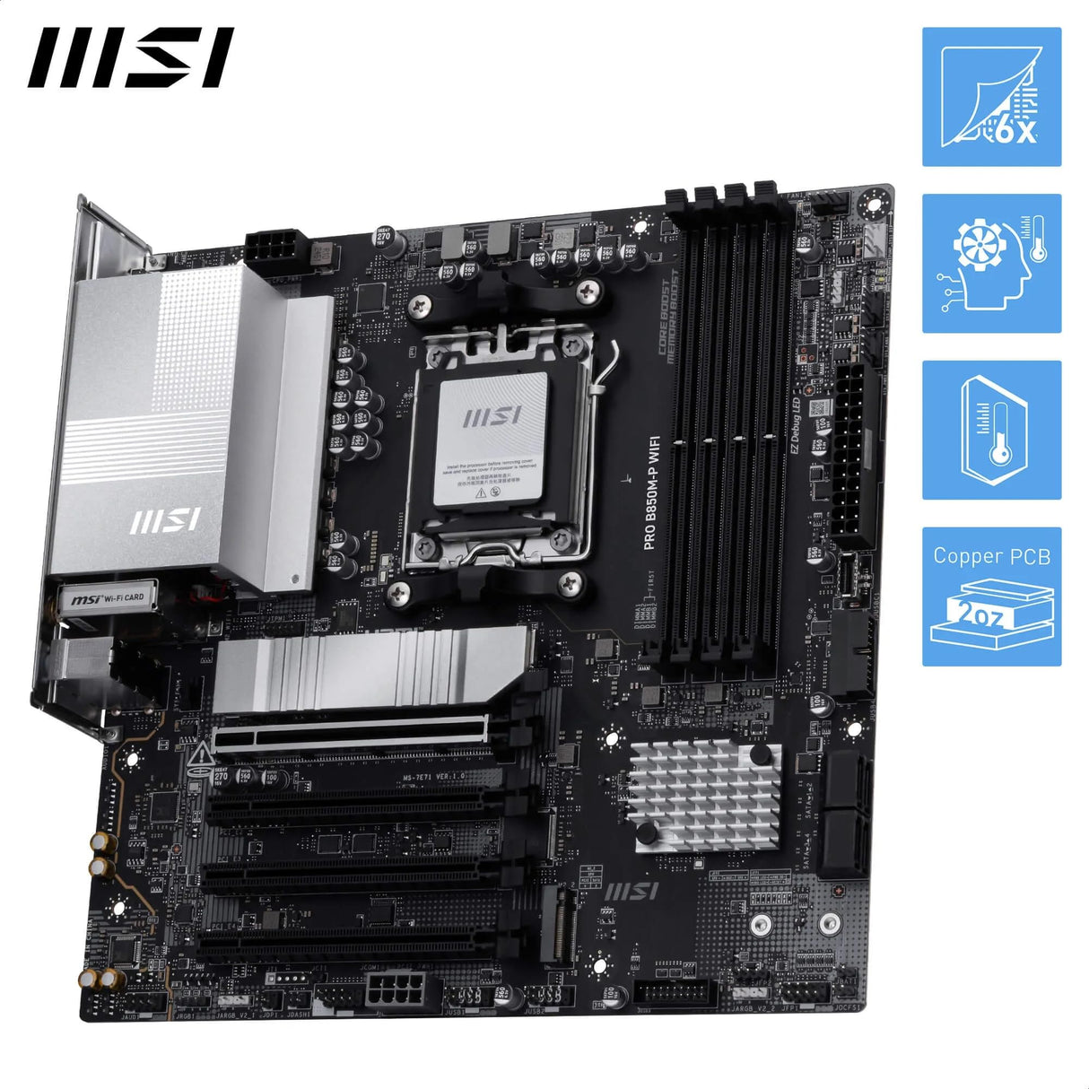 MSI Pro B850M-P WiFi - Placa Base