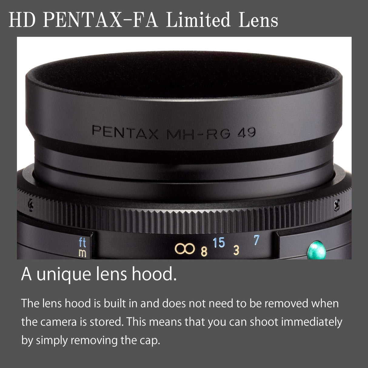 Pentax PENTAX-FA - Objetivo Gran Angular (43 mmF1.8, Revestimiento HD, para Sistema Pentax K con Sensor de 35 mm, Formato Completo, 20150), Color Plateado