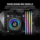 CORSAIR Dominator Titanium RGB DDR5 RAM 32GB (2x16GB) DDR5 hasta 6000MHz CL30 AMD Expo Intel XMP 3.0 Memoria de Ordenador de Sobremesa – Gris (CMP32GX5M2B6000Z30)