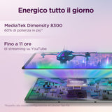 Lenovo Idea Tab Pro, Pantalla 3K 12,7 Pulgadas 144 Hz, procesador Mediatek Dimenity 8300, 8 GB de Memoria, 256 GB de Memoria, WiFi 6, Tableta Android 14, Incluye Tarjeta Pen - Seafoam Green