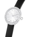 Swarovski Reloj Matrix Tennis, Fabricado en Suiza, Correa de Piel, Negro, Acero Inoxidable