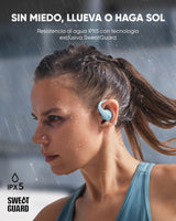 Soundcore by Anker AeroFit Pro Auriculares Bluetooth Inalámbricos de Conducción de Aire, Muy Cómodos, Ergonómicos, Ajuste Seguro, Sonido Rico con LDAC, Bluetooth 5.3, IPX5, 46H, Control con App