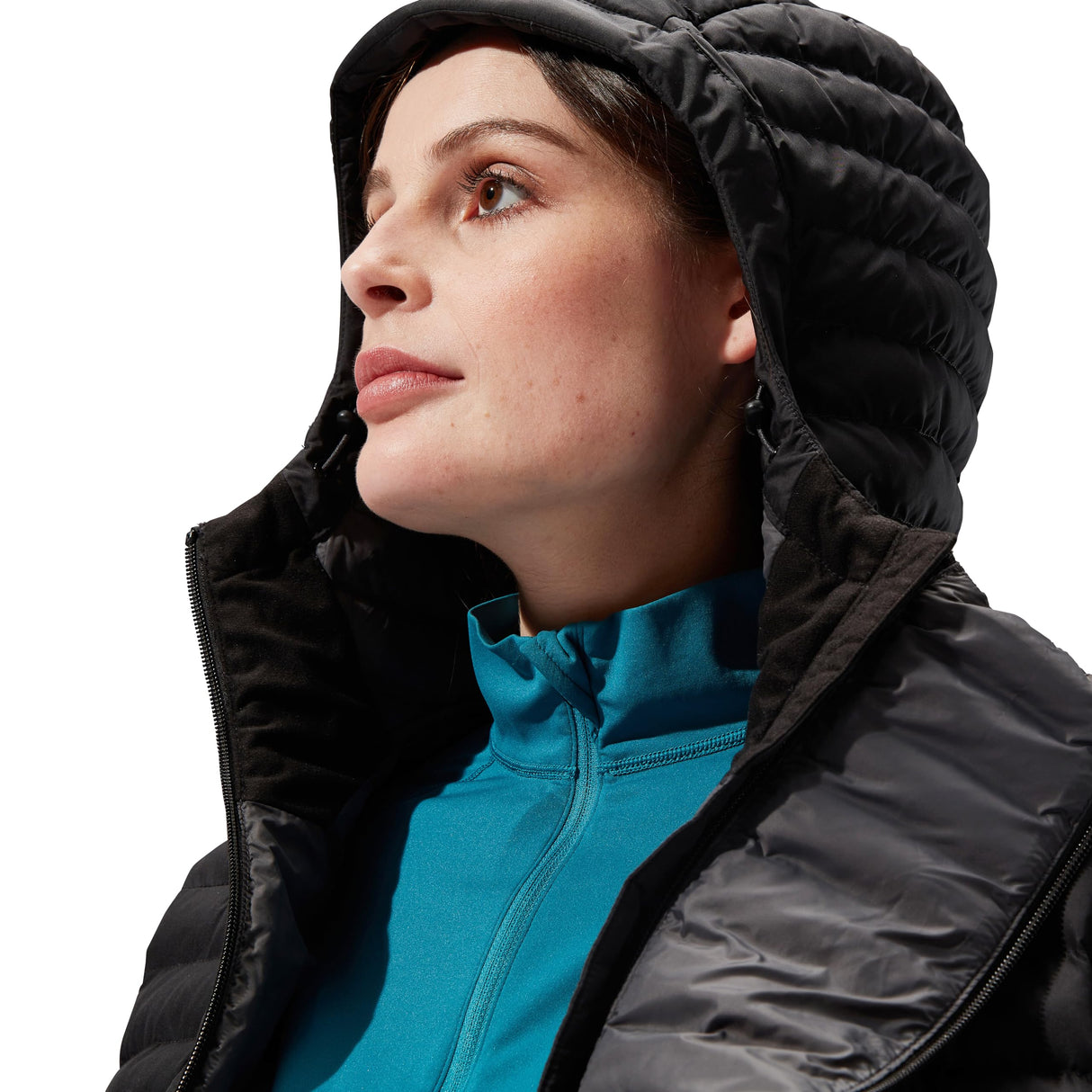 Berghaus Nula Hooded Maternity 2in1 Chaqueta para Mujer, Negro azabache, 40