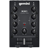 Gemini MM-1 - Mini mezclador DJ de 2 canales