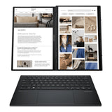 ASUS Zenbook Duo OLED UX8406CA-QL078W - Ordenador Portátil 14" WUXGA 120Hz (Intel Core Ultra 9 285H, 32GB RAM, 1TB SSD, ARC 140T, Windows 11 Home) Pantalla táctil, Gris - Teclado QWERTY español