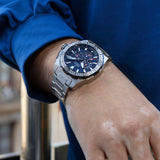 FESTINA Reloj Hombre Analógico de Acero Inoxidable 316l Plateado - Movimiento de Cuarzo - Cronógrafo - Calendario - Cristal Mineral de Alta Resistencia - Resistente al Agua 20 ATM F20724/2 Chrono Bike