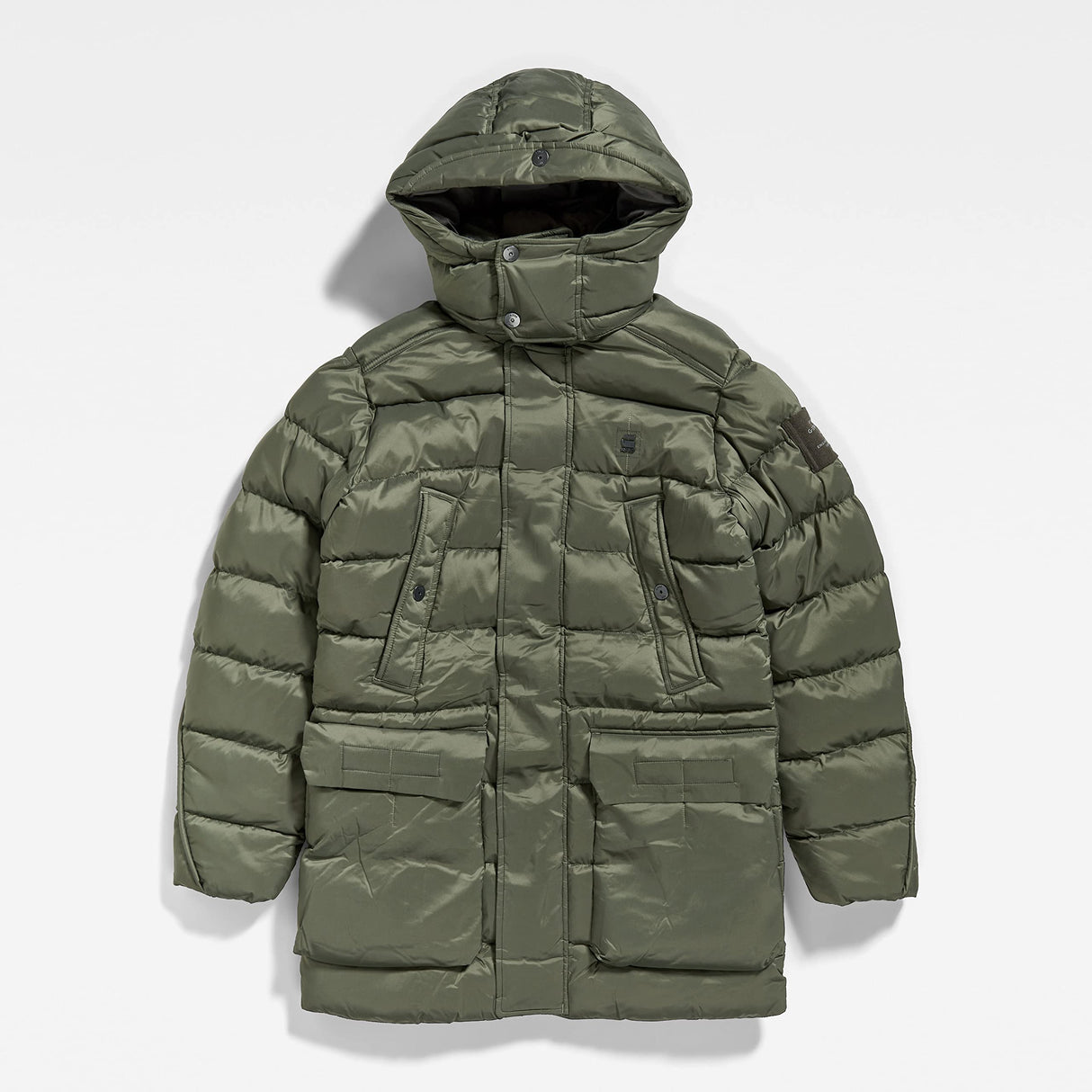 G-Star Para Hombre Parka G-Whistler Padded Hooded, Verde (lt hunter D20102-D199-8165), XS