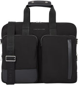 Tommy Hilfiger Maletín para portátil Hombre Business Nylon con bolsillo exterior, Negro (Black), Talla Única