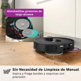 Bosch - Robot Spotless MAX CAM, BCRDW3BX, aspira y friega, Potencia 11.000 Pa, Almohadillas giratorias, estación Seca-húmeda, Visión Inteligente por luz estructurada, Cámara, Home Connect App, Negro