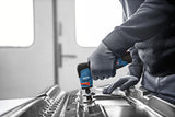 Bosch Professional 12V System GWG 12V-50 S - Lijadora angular a batería (Brushless, alto par, velocidad variable, 5 velocidades, en L-BOXX)