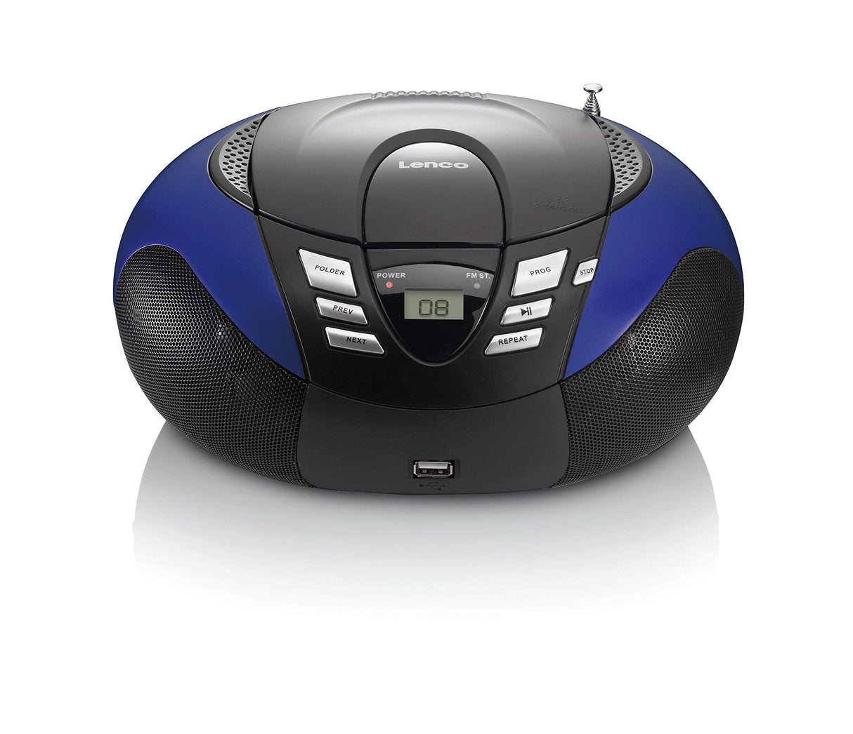 Lenco SCD-37 Reproductor de CD para niños, Azul