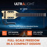 Traveler Guitar Guitarra acústica y eléctrica de 6 cuerdas, derecha, arce (ULN MPS)