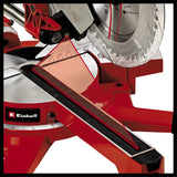 Einhell Ingletadora telescópica dual TE-SM 2534 Dual (1800 W, hoja de sierra Ø 250 mm, ancho de corte 310 mm, arranque suave, cabezal de sierra basculante, láser, luz LED)