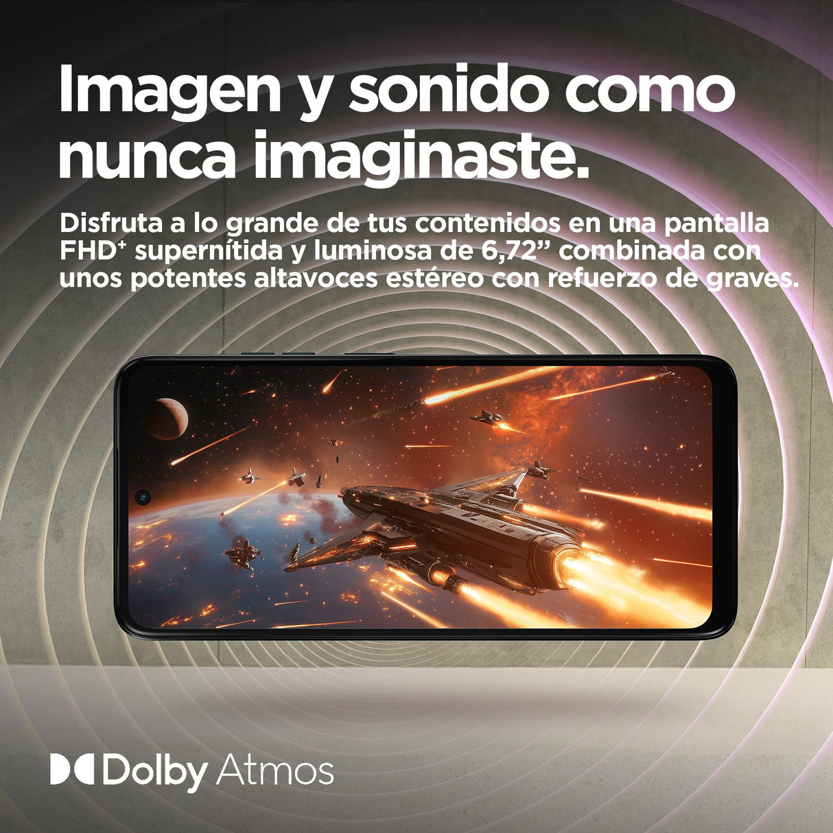 Motorola Moto g15 24GB (8G+16GB RAM Boost)/256GB Azul, España, Pantalla de 6.72'' FHD+, Sistema de cámaras de 50 MP y Objetivo Ultra Gran Angular, Batería 5200 mAh, Carga TurboPower, Soft Luxe
