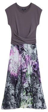 Desigual Vest_Walls_Lacroix Casual Dress, Negro/Blanco, M Women's