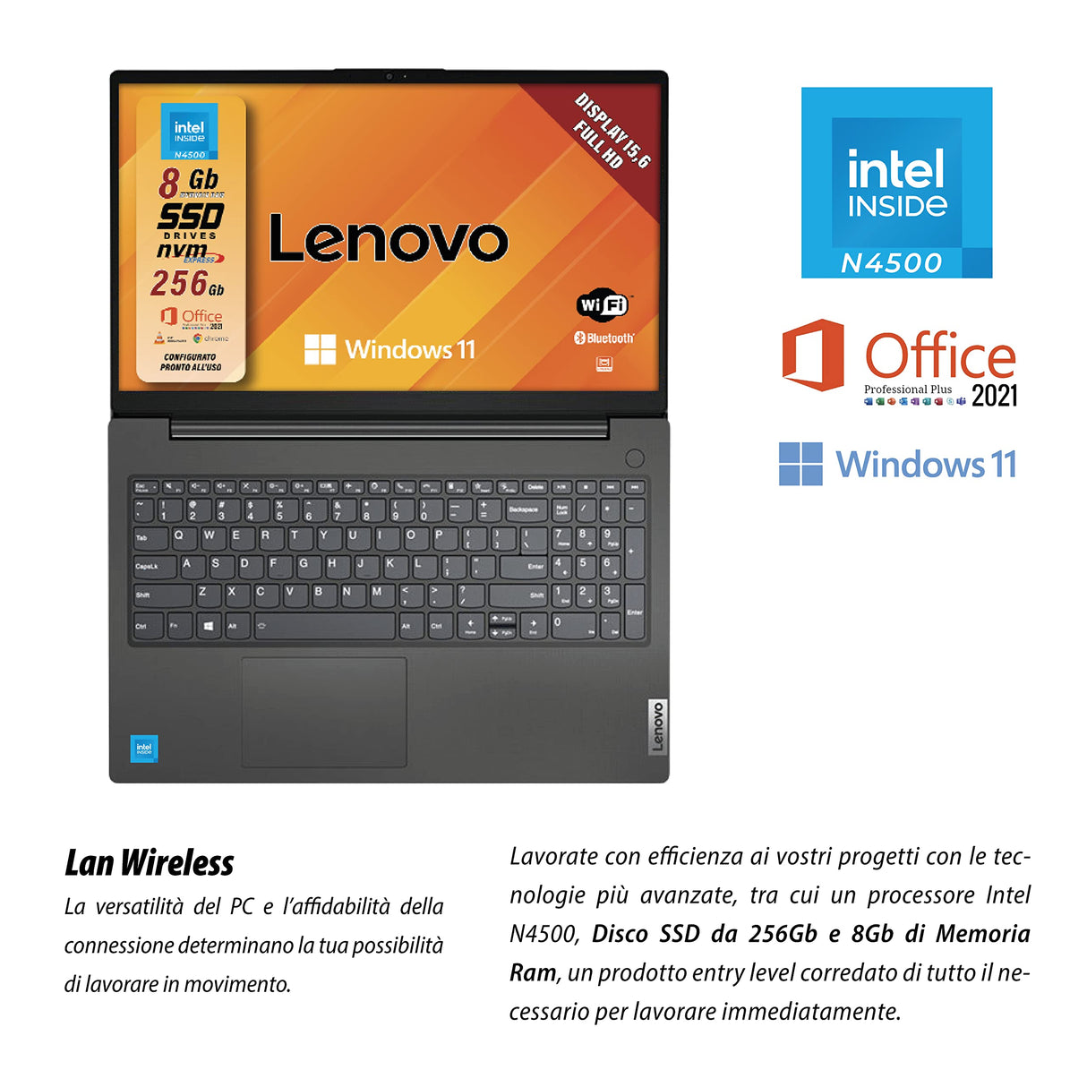 len 82QY000VIX NB 15.6" N4500/8/256 W11H