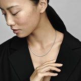 Pandora Icons Collar de plata con cierre redondo, 40