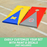 GoSports - Juego de Cornhole de Madera con Acabado marrón Claro, Incluye Funda de Transporte