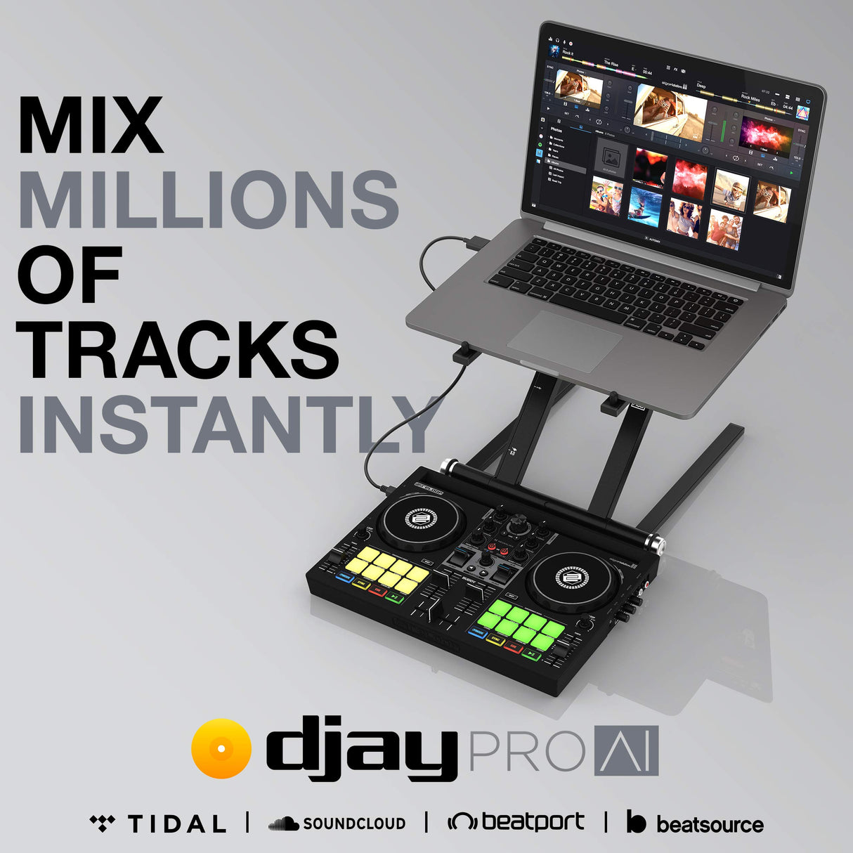 Reloop Buddy Controlador DJ de alto rendimiento y muy compacto para el software djay en todas las plataformas iOS, Mac, PC, Android, iPadOS