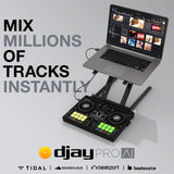 Reloop Buddy Controlador DJ de alto rendimiento y muy compacto para el software djay en todas las plataformas iOS, Mac, PC, Android, iPadOS