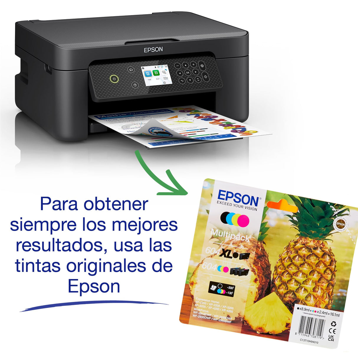 Impresora de inyección de tinta multifunción Expression XP-4200 A4 con conectividad inalámbrica y 3 meses gratis de suscripción ReadyPrint Flex*