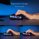 ASUS ROG Falchion Ace - Teclado Gaming Mecánico RGB 65% Compacto, ROG NX Red lubricados y Estabilizados, Teclas ABS, Conexión con KVM, Tres Ángulos, Funda, Blanco, Versión en español
