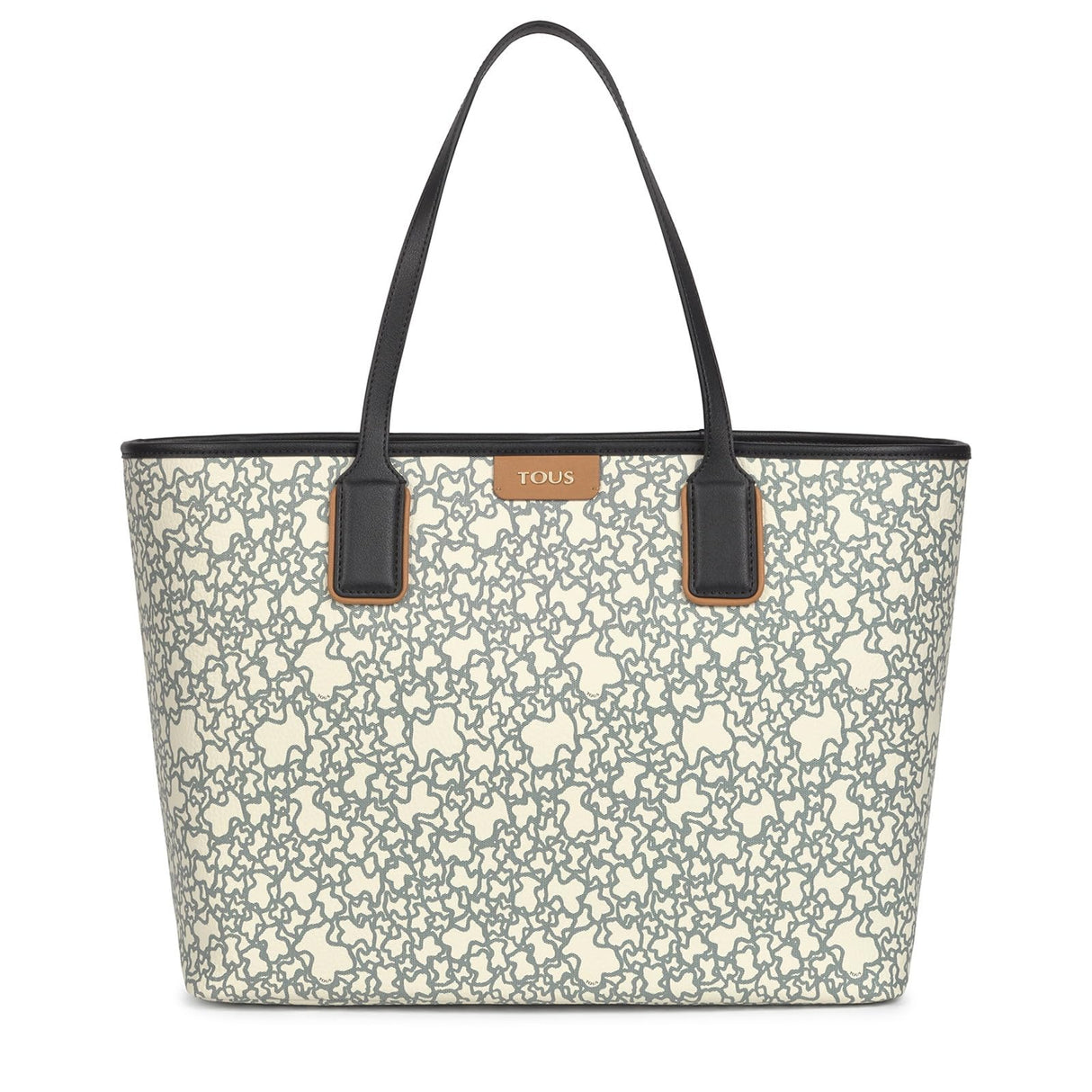 TOUS, CAPAZO XL. K MINI para Mujer, Beige/Negro, SUPER GRANDE