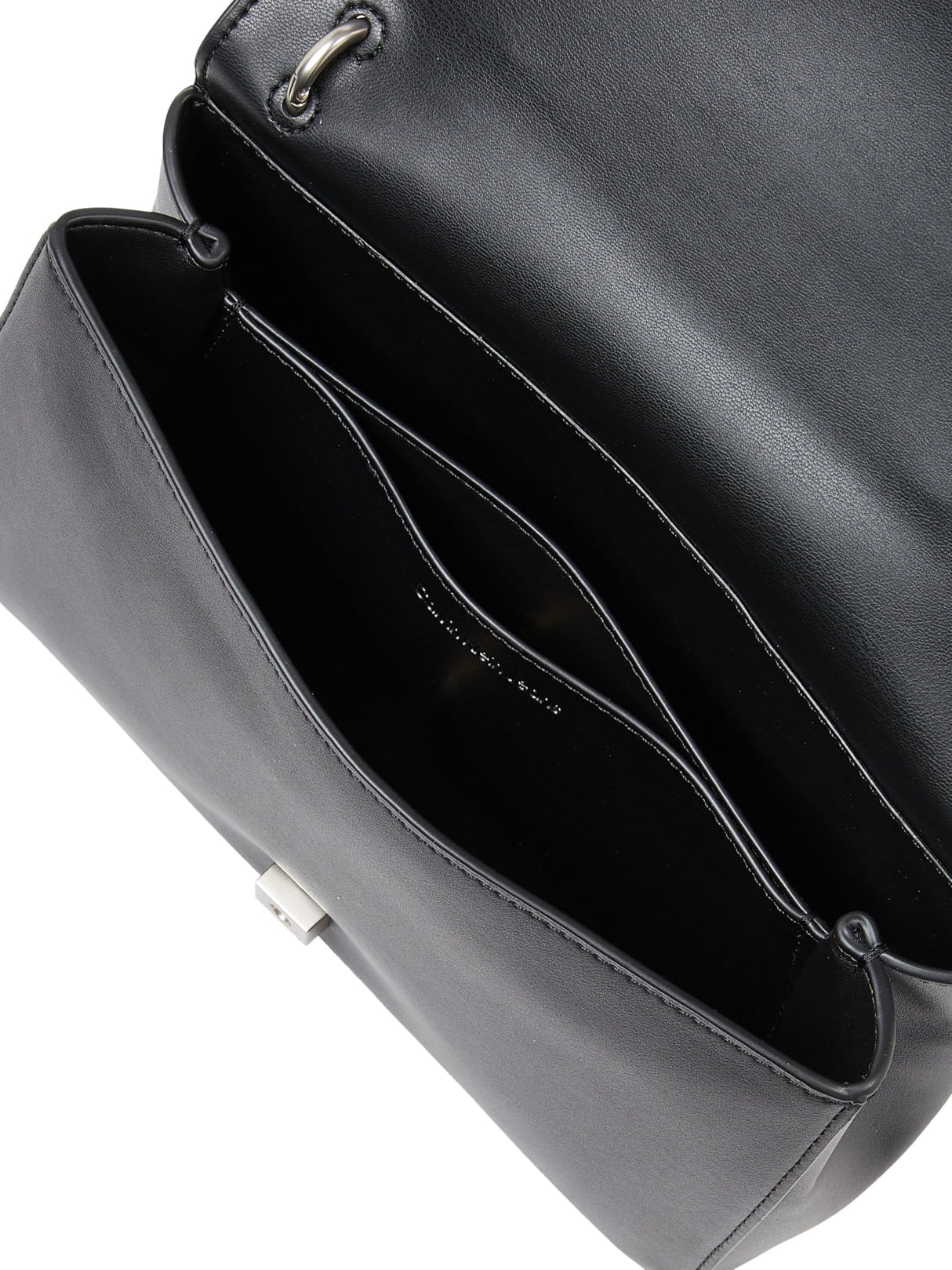Calvin Klein Bolso bandolera Mujer Sculpted Flap con cadena, Negro (Black), Talla Única