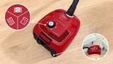 Bosch - Aspirador con Bolsa,Serie 4,Filtro higiénico PureAir, Rojo, BGB38RD2