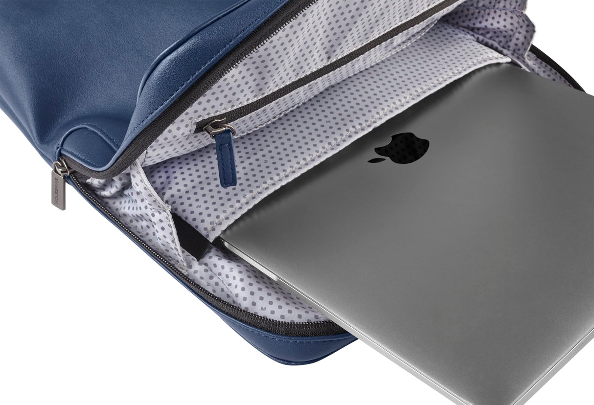 Moleskine Bolsa Vertical para Dispositivos, Colección Classic, Mochila Compatible ConTablet, iPad, Laptop hasta 15 Pulgadas, Dimensiones 29 x 39 x 6 cm, Color Azul Zafiro