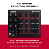 AKAI Professional MPD218 - Controlador de pad MIDI/máquina de pad de percusión/creador de ritmos con 16 pads, controles asignables, software de producción incluido