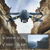Drone Quadcopter Plegable con Motor sin escobillas y Larga Autonomía para Principiantes - Más de 40 minutos de vuelo, Cámara Gran Ángulo de 120° y 4K HD, Modo Seguimiento, Cámara Doble