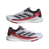 adidas Crazyquick Boost Padel Shoes, Zapatos Hombre, Cloud White/Core Black/Lucid Red, 42 EU