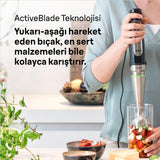 Braun Hogar Batidora de mano, 4 accesorios (minipicadora 350 ml, batIdora de vaso 1.25 L, varillas, vaso medidor 600 ml), velocidad automática, tecnología Active Blade, Negro, 7045, 4 Accesorios