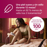 Philips Lumea serie 7000, dispositivo de depilación IPL, alternativa de depilación láser con lápiz recortador compacto satén, 3 accesorios para el cuerpo, la cara y la zona del bikini, BRI923/00