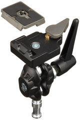 Manfrotto 155RC Tilt-Top Head with Quick Plate - Trípode, 600 g, con Zapata rápida, Negro